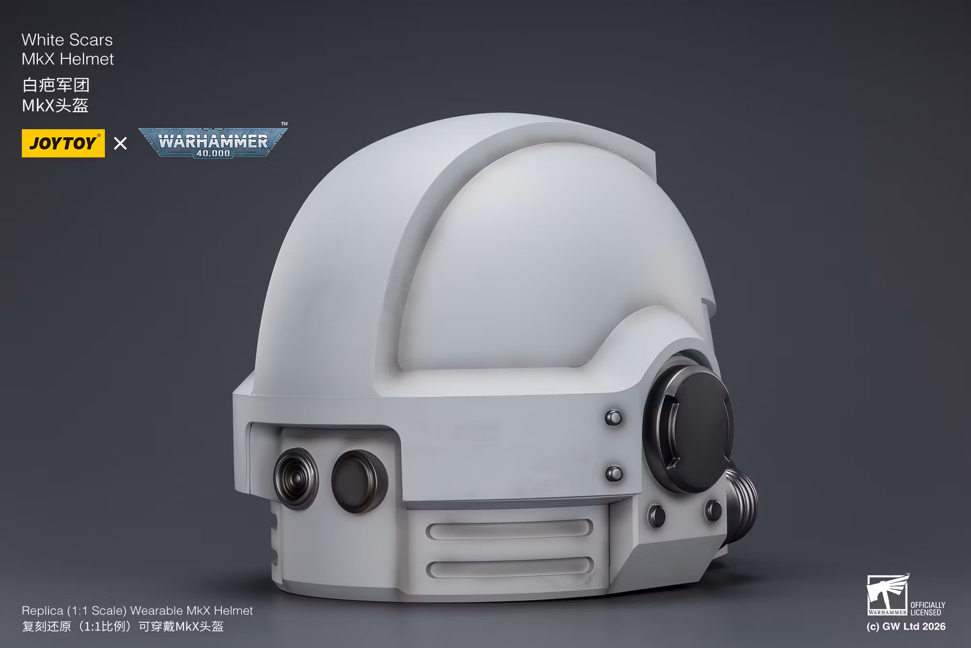 Warhammer 40,000 White Scars Mk X 1/1 Scale Helmet Replica