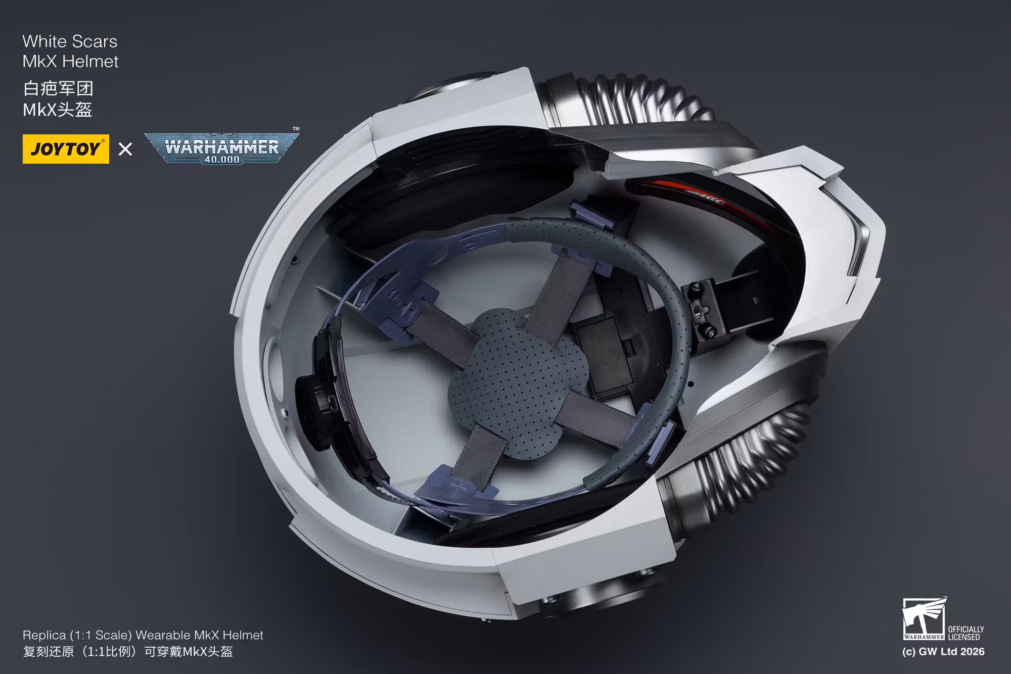 Warhammer 40,000 White Scars Mk X 1/1 Scale Helmet Replica