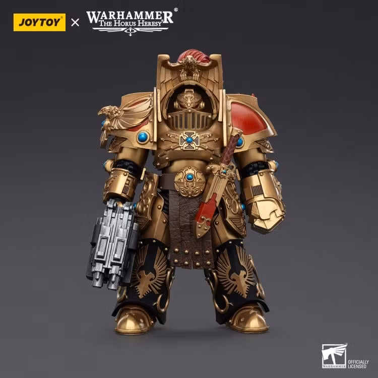 Warhammer: The Horus Heresy Legio Custodes Aquilon Terminator Squad Aquilon with Lastrum Storm Bolter 1/18 Scale Action Figure