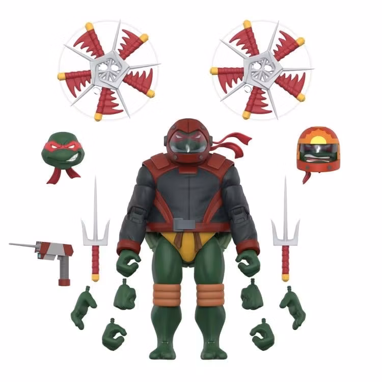 Teenage Mutant Ninja Turtles ULTIMATES! Raphael (Road Gear) (2003 Animated Series) Action Figure