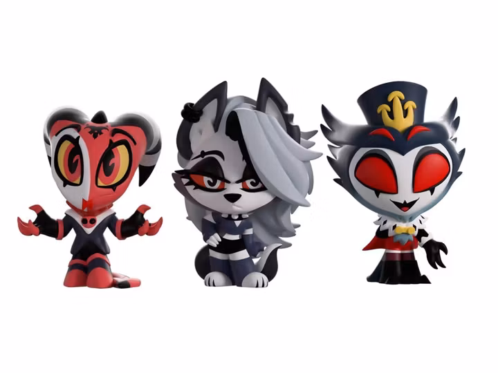 Helluva Boss Mini Tooz Mini Figures 3-Pack Blitzo, Loona & Stolas