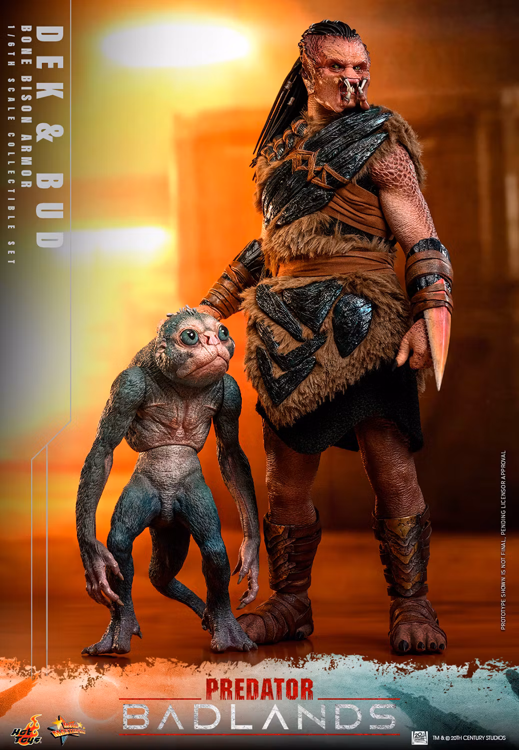 Predator: Badlands MMS873 Dek (Bone Bison Armor) and Bud 1/6th Scale Collectible Figure