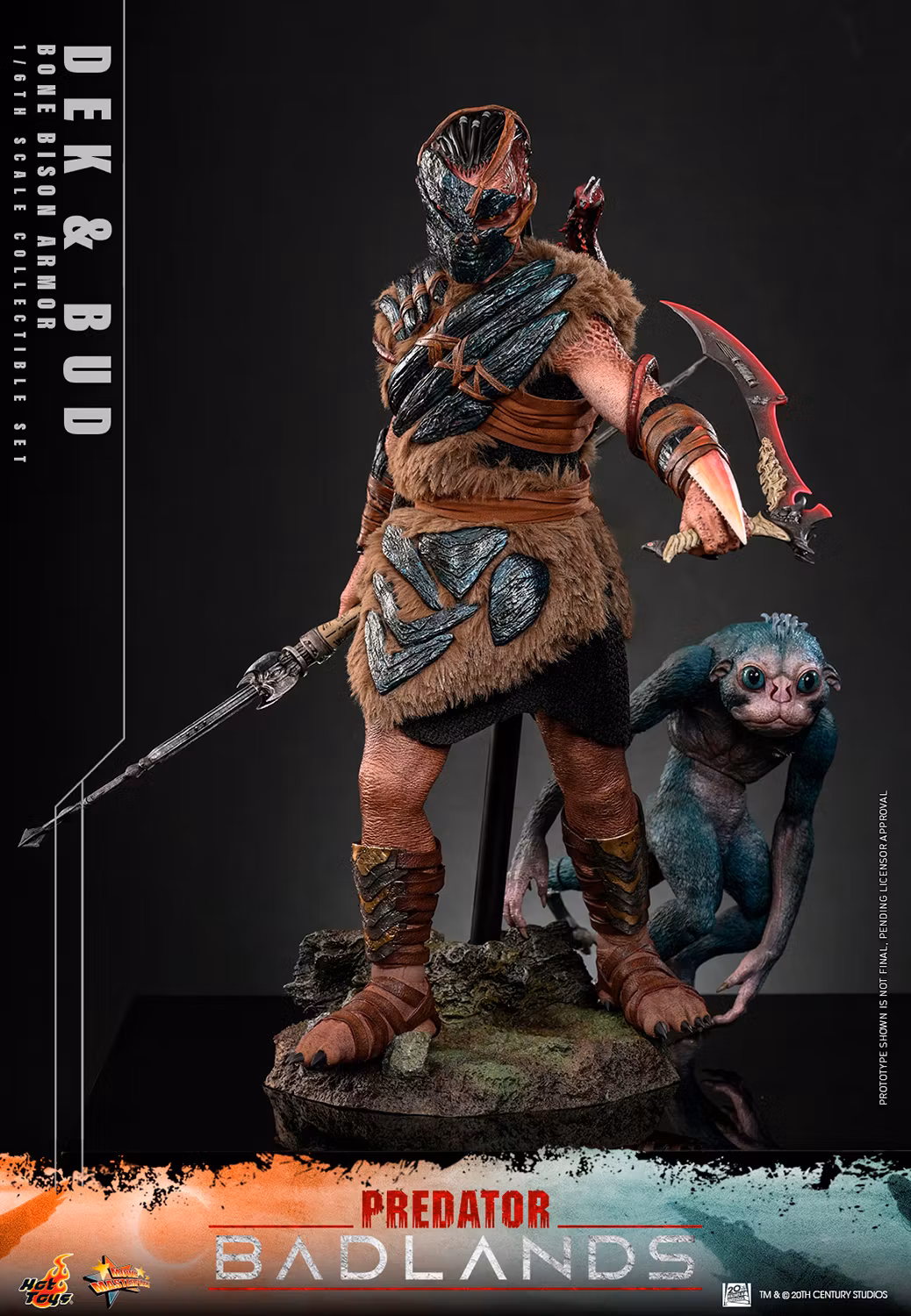 Predator: Badlands MMS873 Dek (Bone Bison Armor) and Bud 1/6th Scale Collectible Figure