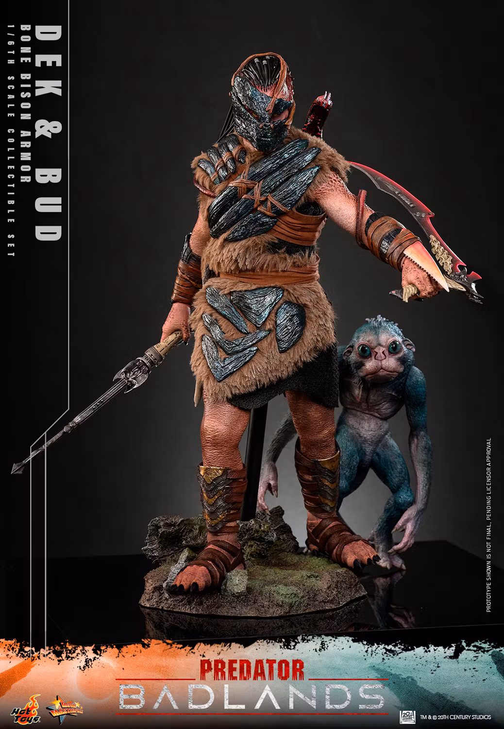 Predator: Badlands MMS873 Dek (Bone Bison Armor) and Bud 1/6th Scale Collectible Figure