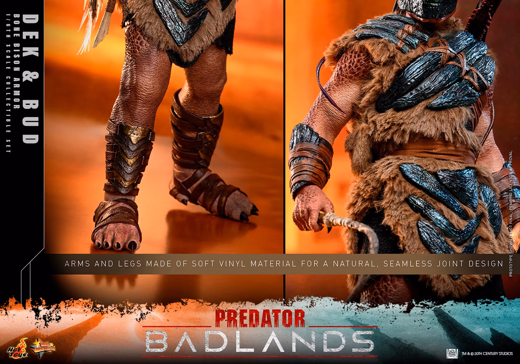 Predator: Badlands MMS873 Dek (Bone Bison Armor) and Bud 1/6th Scale Collectible Figure
