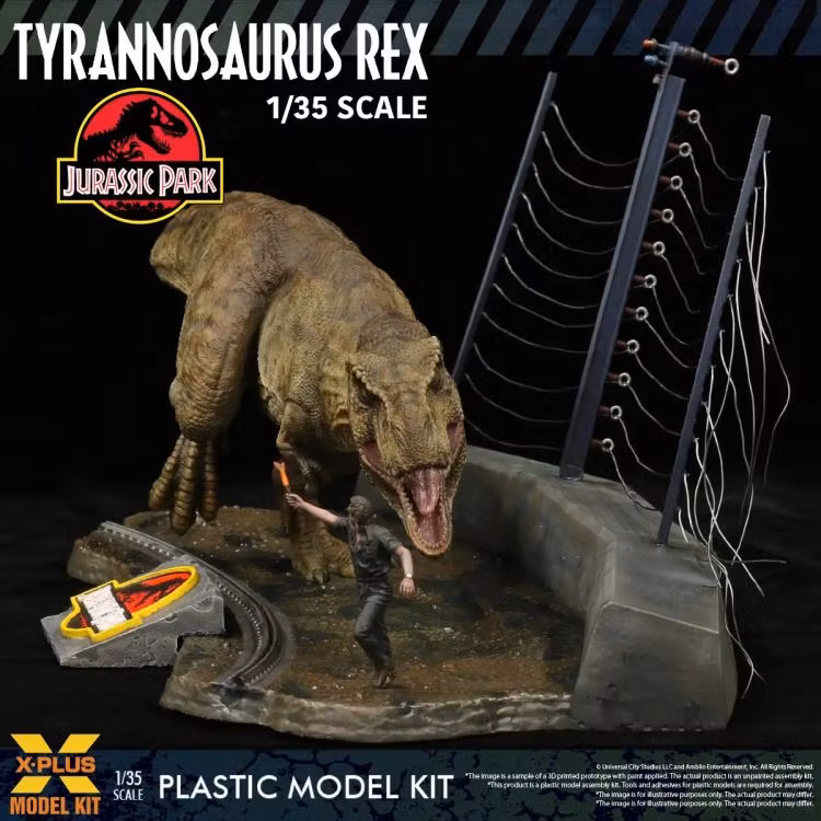 Jurassic Park Tyrannosaurus Rex 1/35 Scale Model Kit