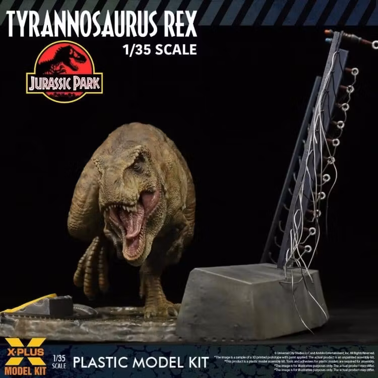 Jurassic Park Tyrannosaurus Rex 1/35 Scale Model Kit