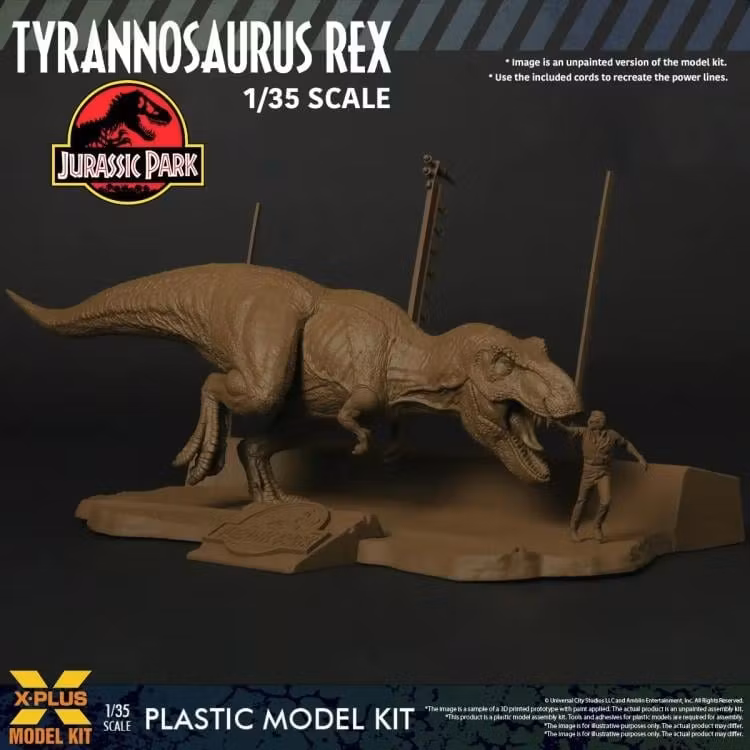 Jurassic Park Tyrannosaurus Rex 1/35 Scale Model Kit
