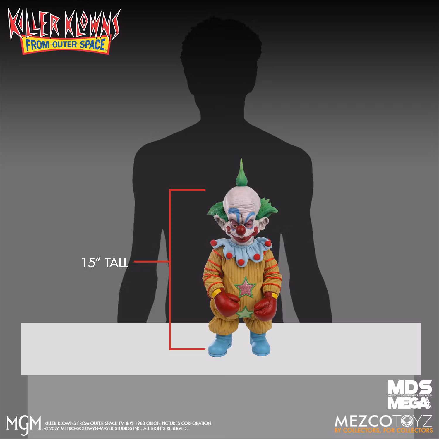 Killer Klowns from Outer Space Mezco Designer Series Mega Scale Shorty Doll