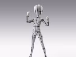 S.H.Figuarts Body-kun Ken Sugimori Edition (Wireframe Gray Color Ver.) Action Figure