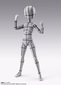 S.H.Figuarts Body-kun Ken Sugimori Edition (Wireframe Gray Color Ver.) Action Figure