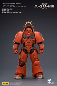 Warhammer 40,000: Space Marine 2 Blood Angels Heavy Intercessor with Heavy Bolt Rifle and Bolt Pistol (Game Edition) 1/18 Scale Action Figure