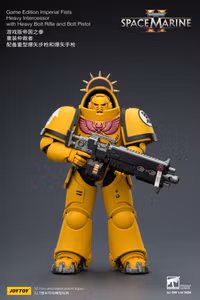 Warhammer 40,000: Space Marine 2 Imperial Fists Heavy Intercessor with Heavy Bolt Rifle and Bolt Pistol (Game Edition) 1/18 Scale Action Figure