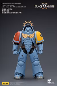 Warhammer 40,000: Space Marine 2 Space Wolves Heavy Intercessor with Heavy Bolt Rifle and Bolt Pistol (Game Edition) 1/18 Scale Action Figure