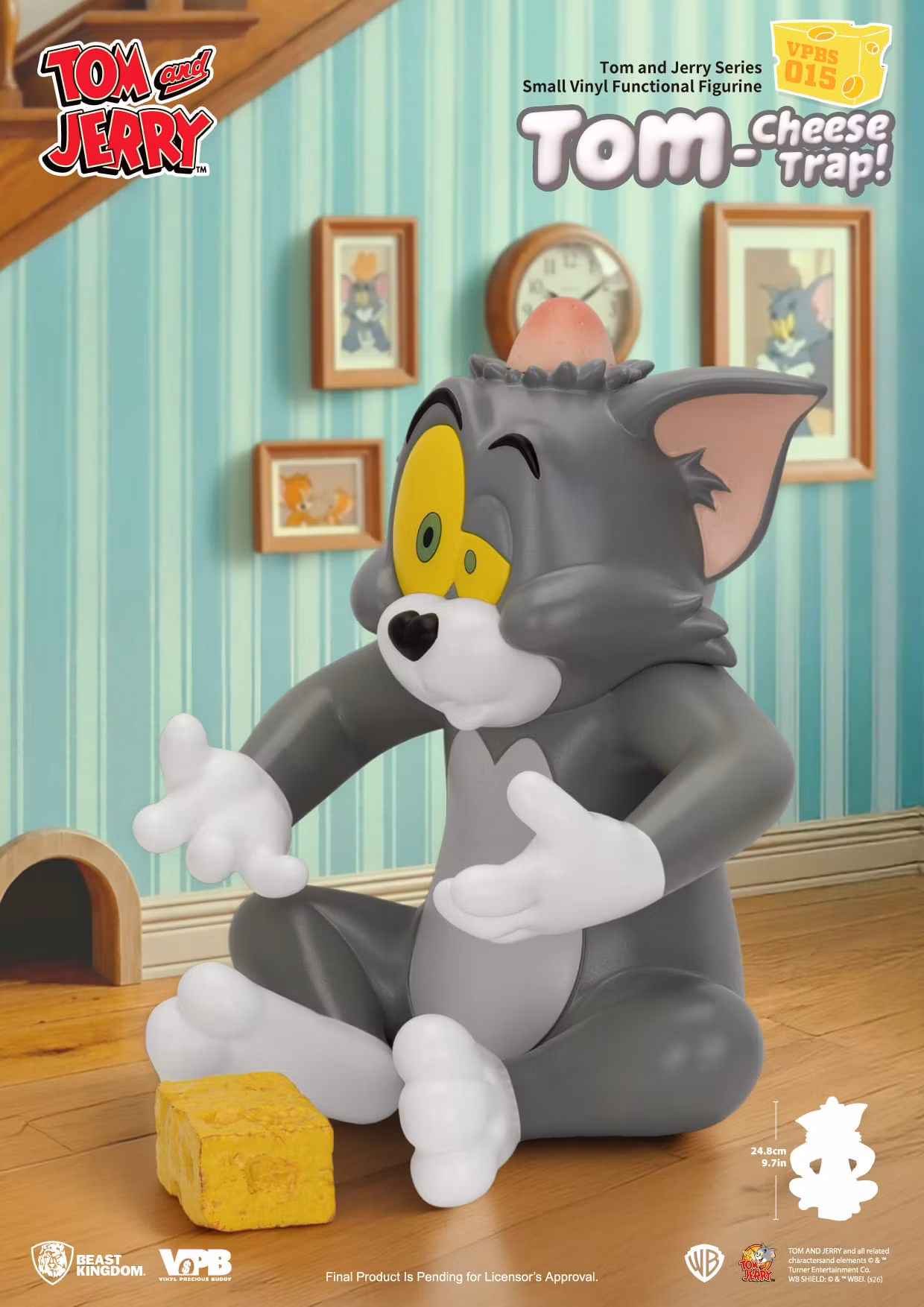 Tom and Jerry VPBS-015 Tom-Cheese Trap Vinyl Piggy Bank