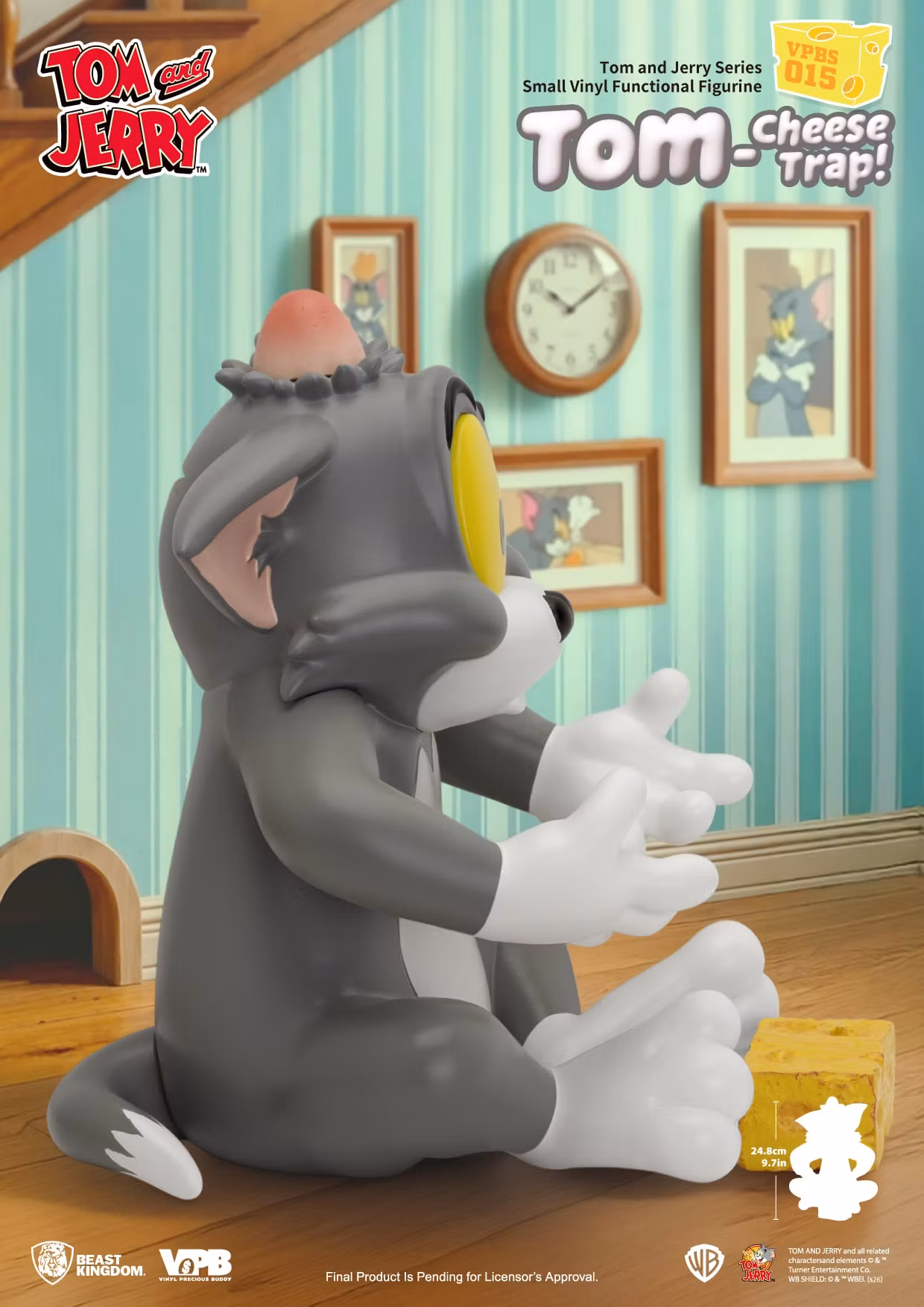 Tom and Jerry VPBS-015 Tom-Cheese Trap Vinyl Piggy Bank