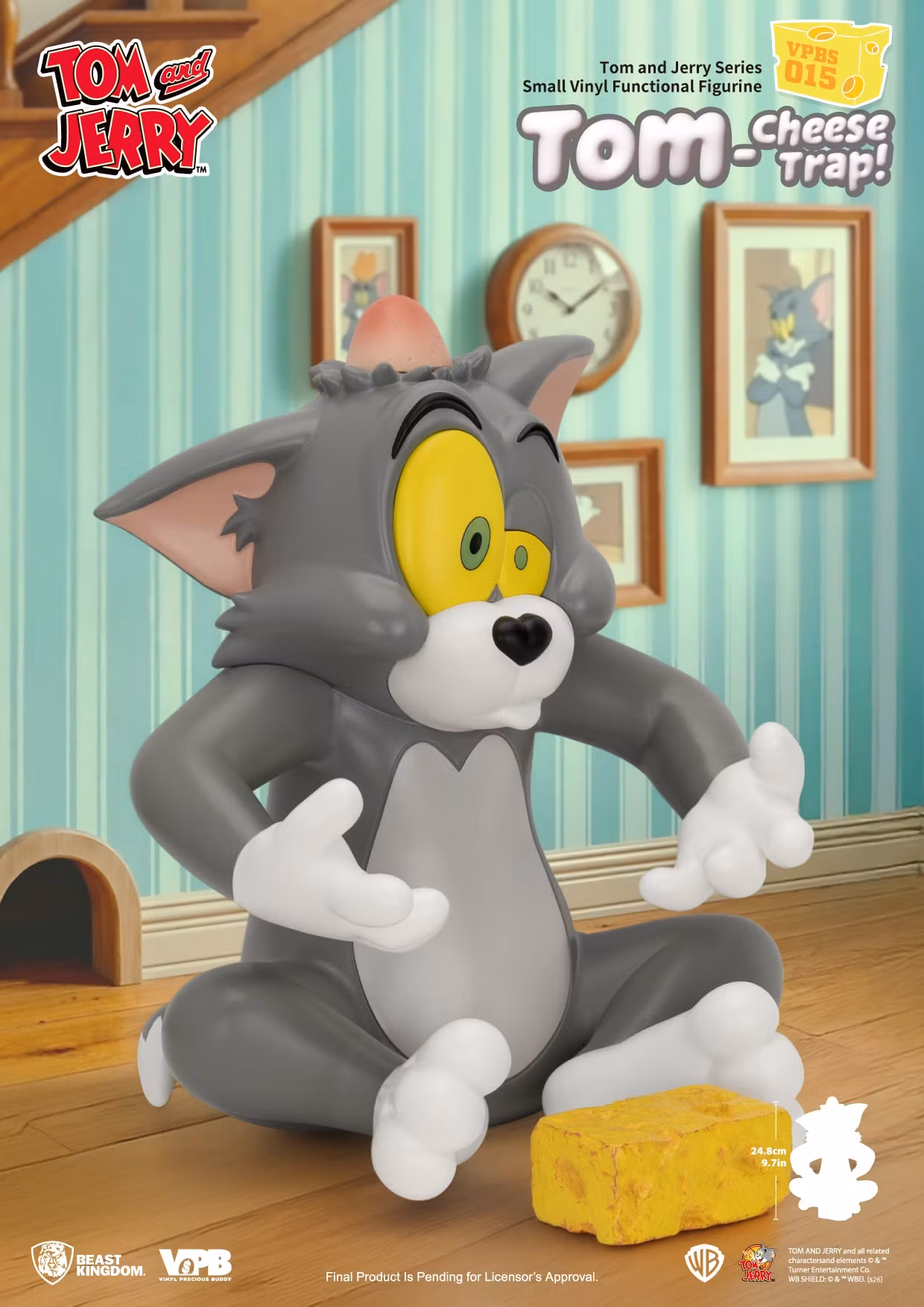 Tom and Jerry VPBS-015 Tom-Cheese Trap Vinyl Piggy Bank