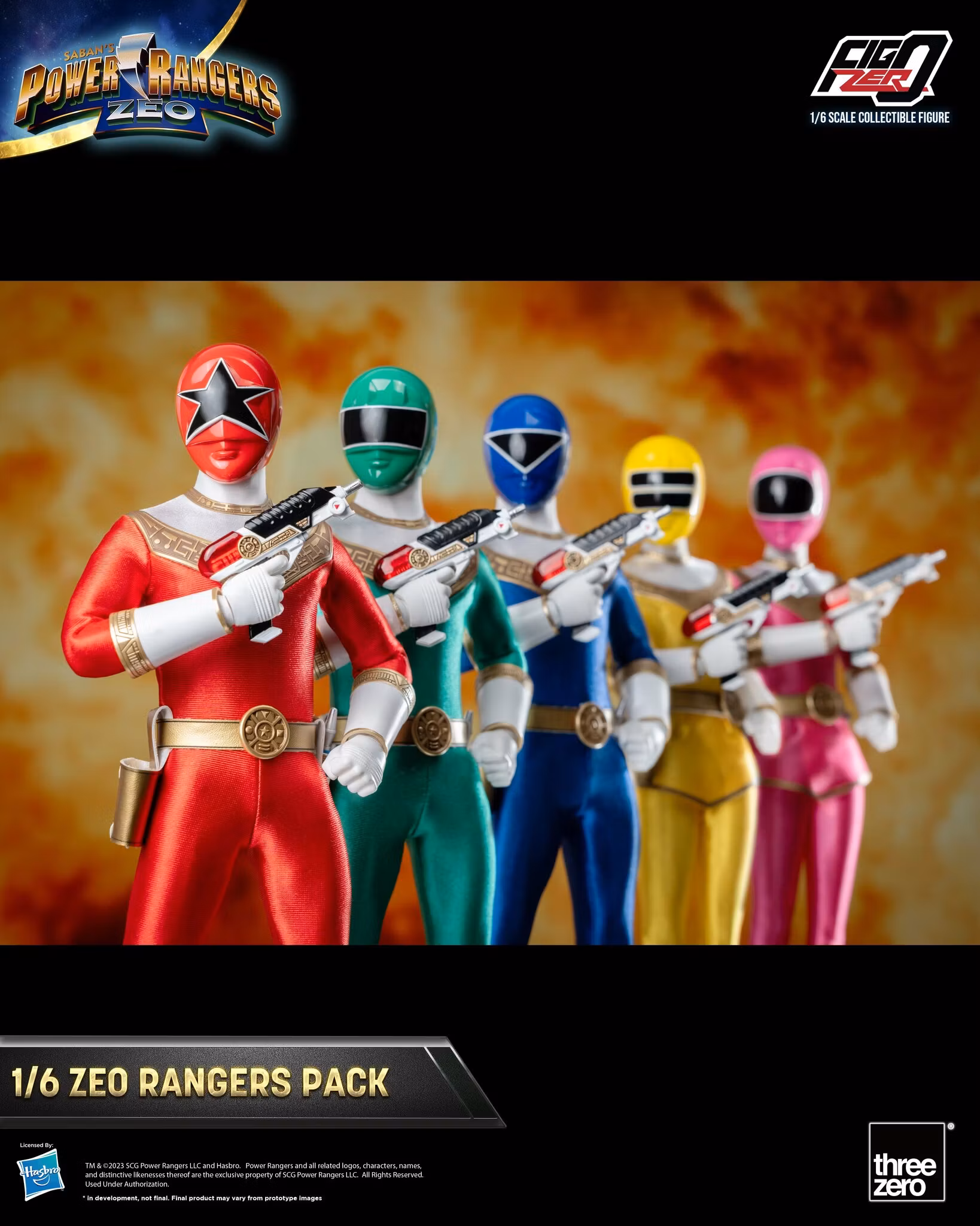 Power Rangers Zeo FigZero Zeo Rangers 1/6 Scale Figure 5-Pack