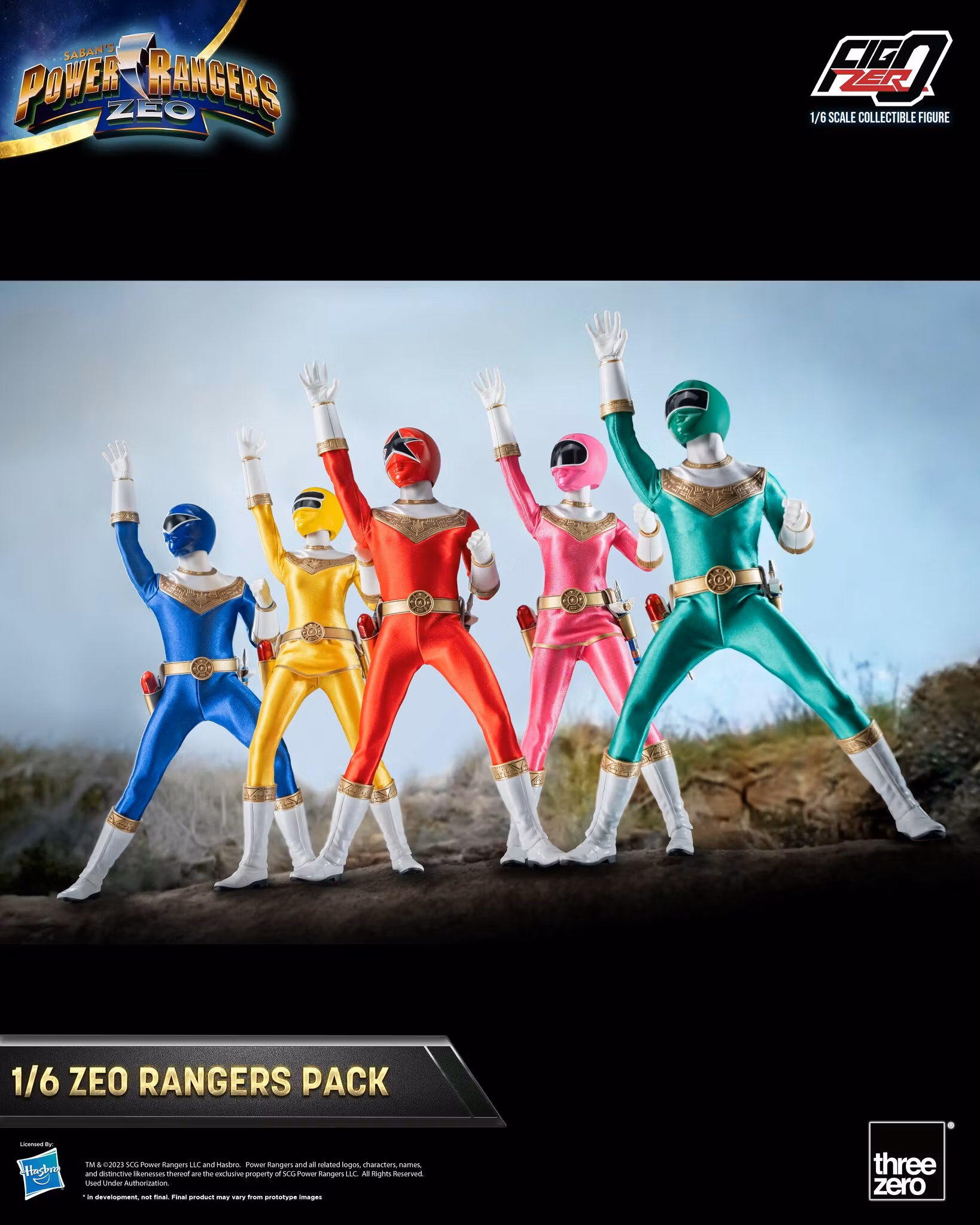 Power Rangers Zeo FigZero Zeo Rangers 1/6 Scale Figure 5-Pack