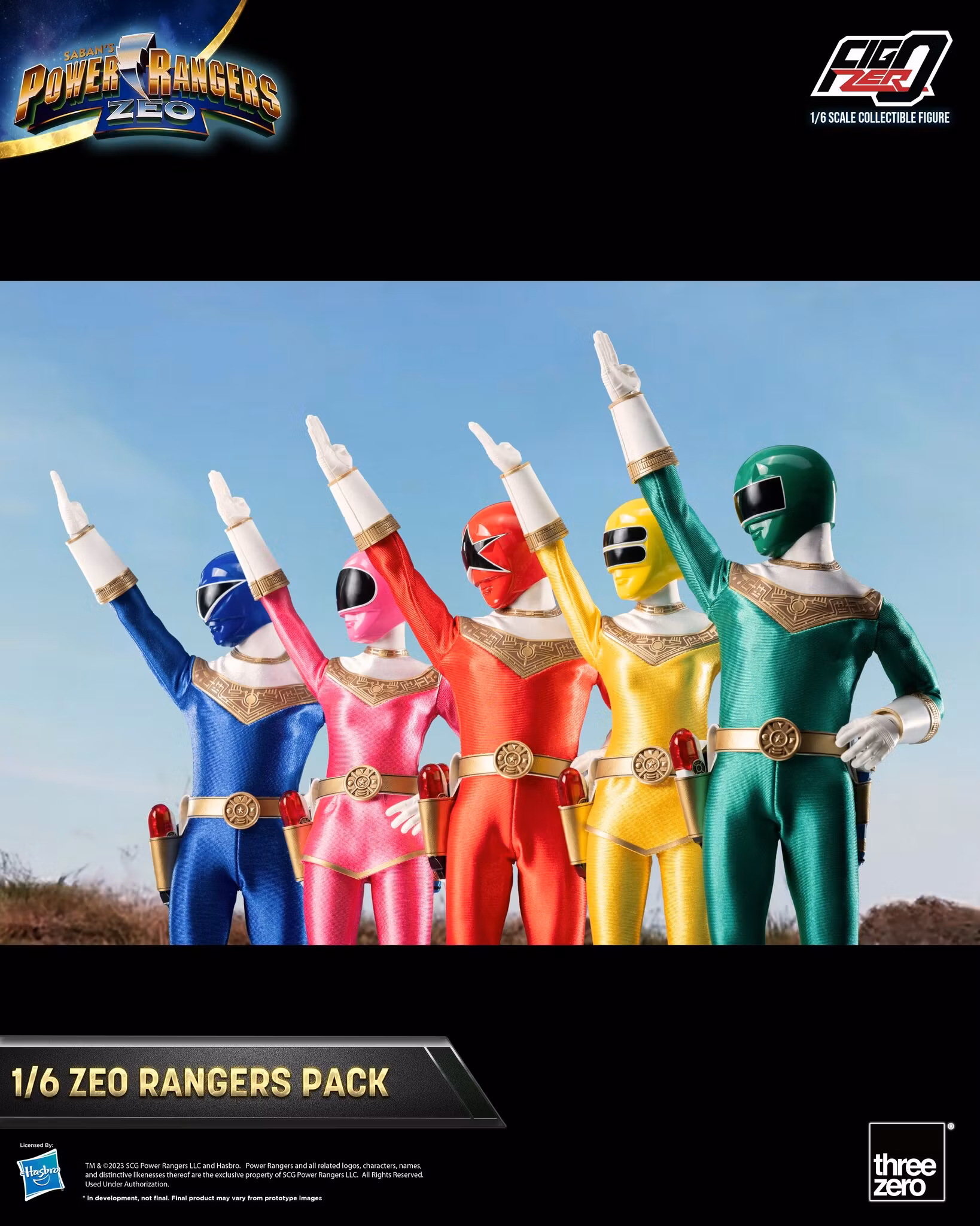 Power Rangers Zeo FigZero Zeo Rangers 1/6 Scale Figure 5-Pack