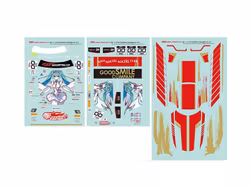 Hatsune Miku GSR Character Customization Series 052 Sticker Set for GSR Cars 1/10 Racing Miku SPA 2025 Ver.