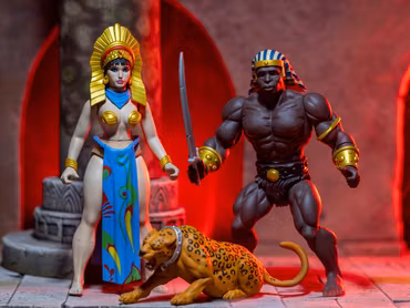 The Savage World of Frazetta Egyptian Queen & The Guard (Museum Edition) Action Figure Set