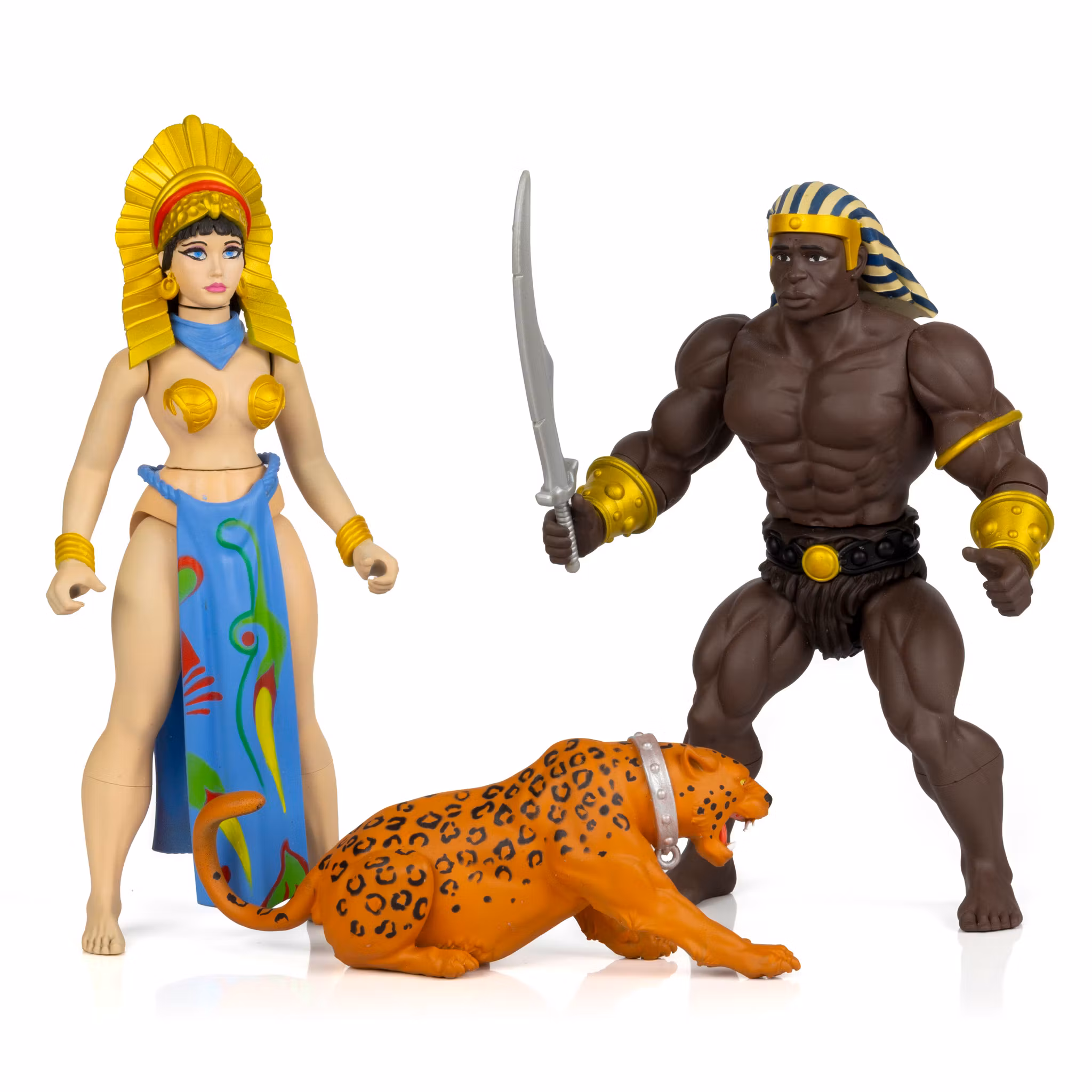 The Savage World of Frazetta Egyptian Queen & The Guard (Museum Edition) Action Figure Set