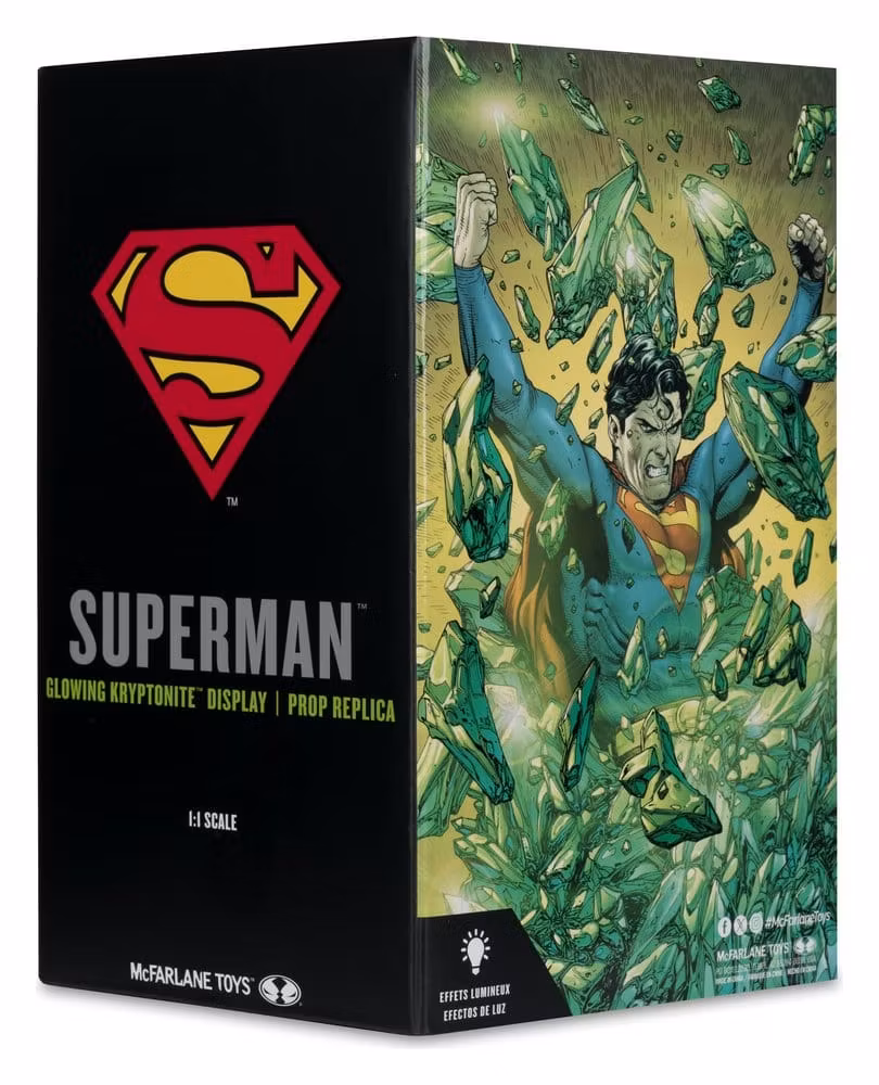 Superman DC Direct Replica 1/1 Kryptonite Display (Gold Label)