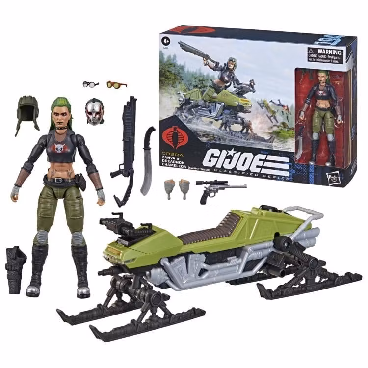 G.I. Joe Classified Series #194 Zanya & Dreadnok Chameleon (Swamp Skier) Action Figure Set