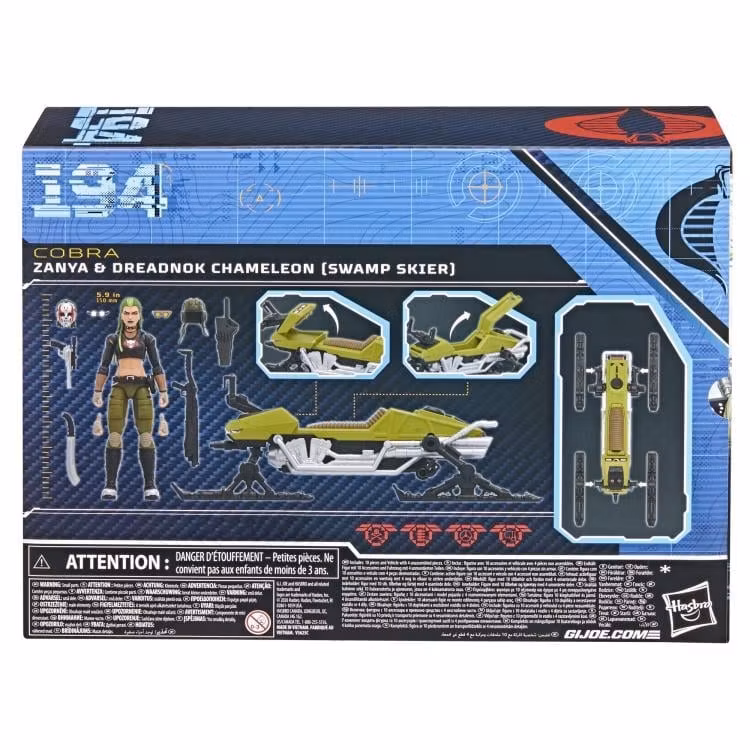 G.I. Joe Classified Series #194 Zanya & Dreadnok Chameleon (Swamp Skier) Action Figure Set