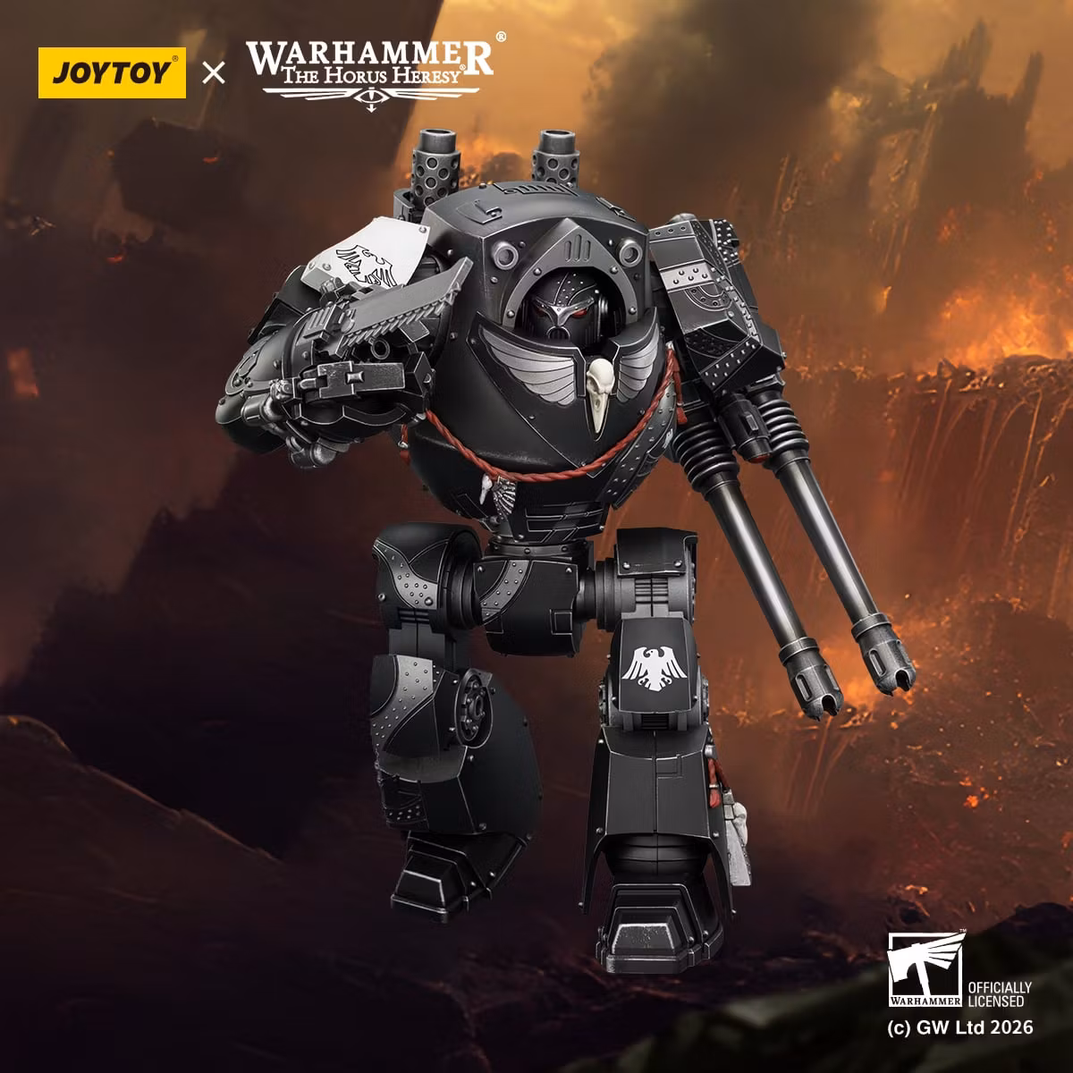 Warhammer: The Horus Heresy Raven Guard Contemptor Dreadnought 1/18 Scale Action Figure