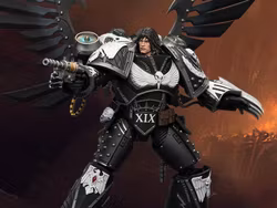 Warhammer: The Horus Heresy Raven Guard Corvus Corax, Primarch of the XIX Legion 1/18 Scale Action Figure