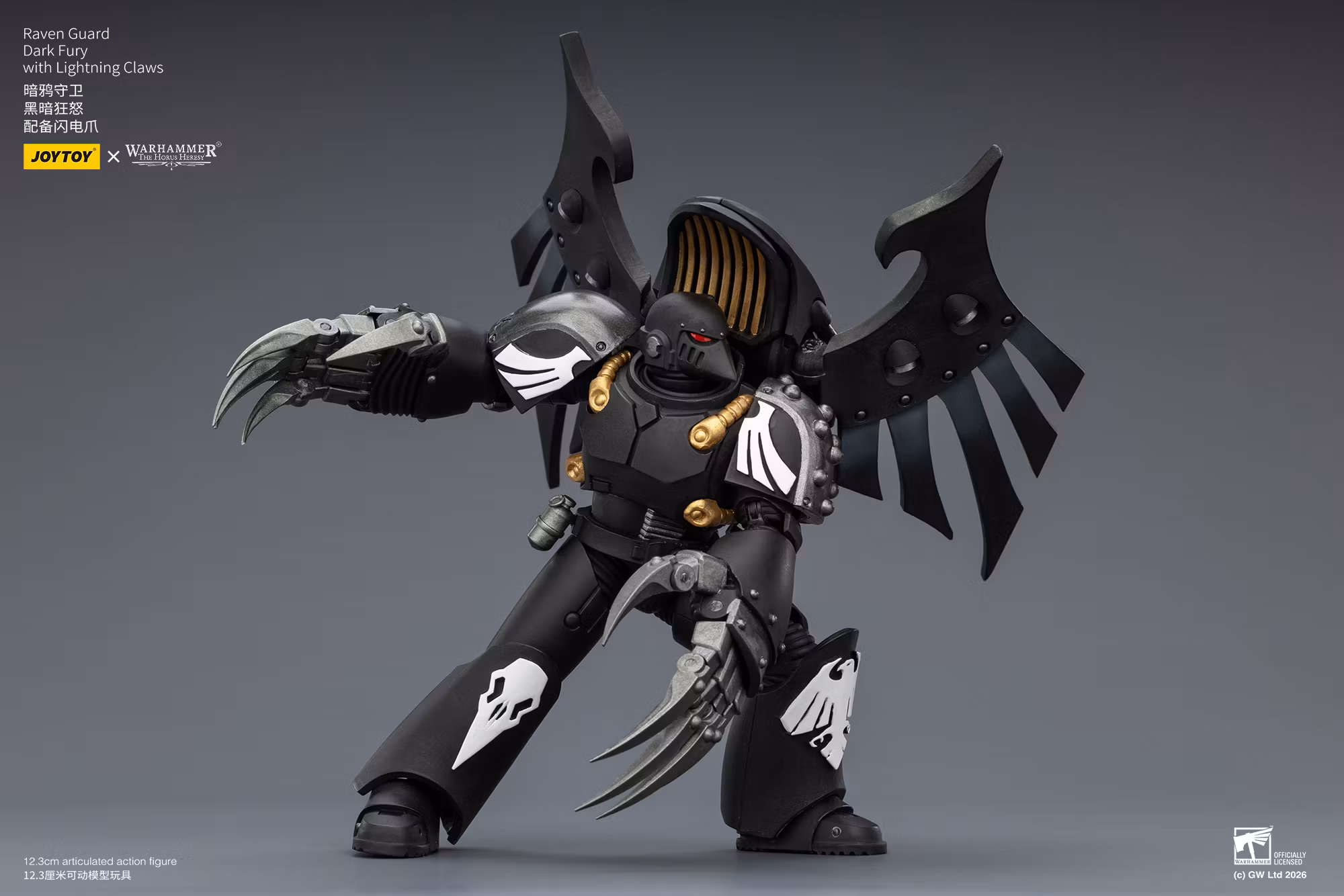 Warhammer: The Horus Heresy Raven Guard Dark Fury with Lightning Claws 1/18 Scale Action Figure