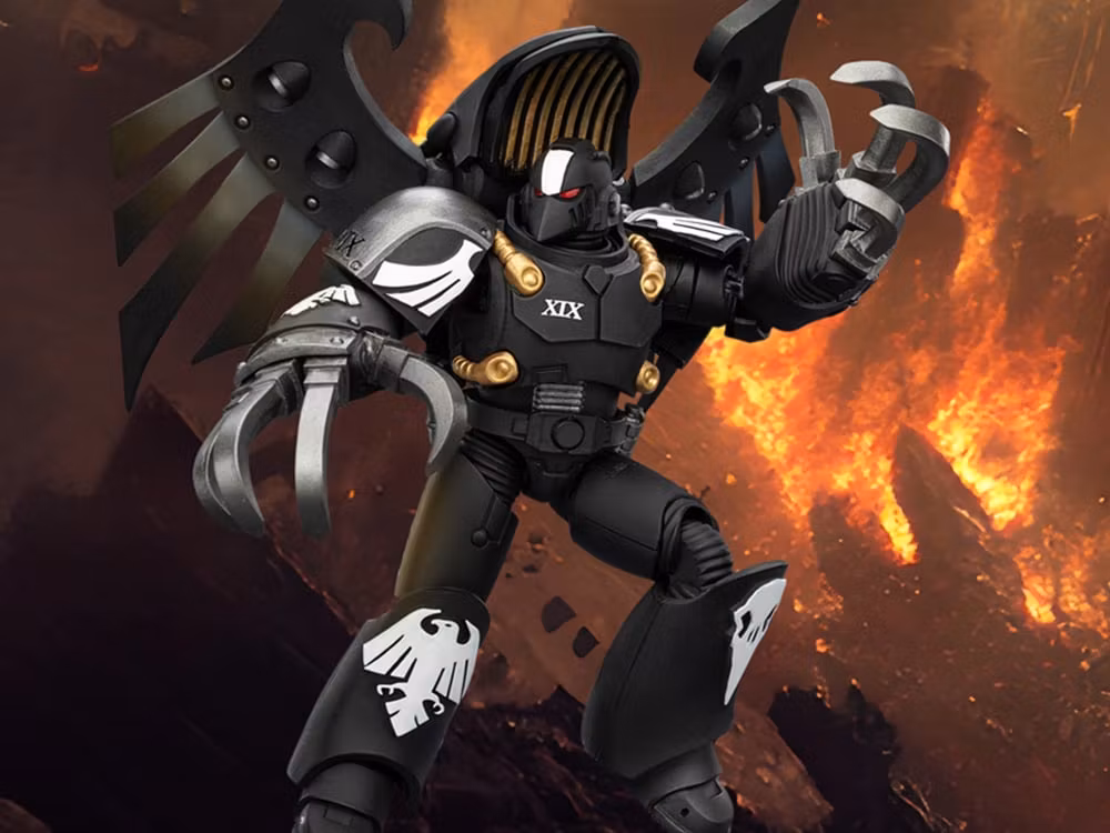 Warhammer: The Horus Heresy Raven Guard Dark Fury, Chooser of the Slain with Raven's Talon Claws 1/18 Scale Action Figure