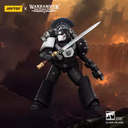 Warhammer: The Horus Heresy Raven Guard MkVI Sergeant with Power Sword, Bolter and Plasma Pistol 1/18 Scale Action Figure