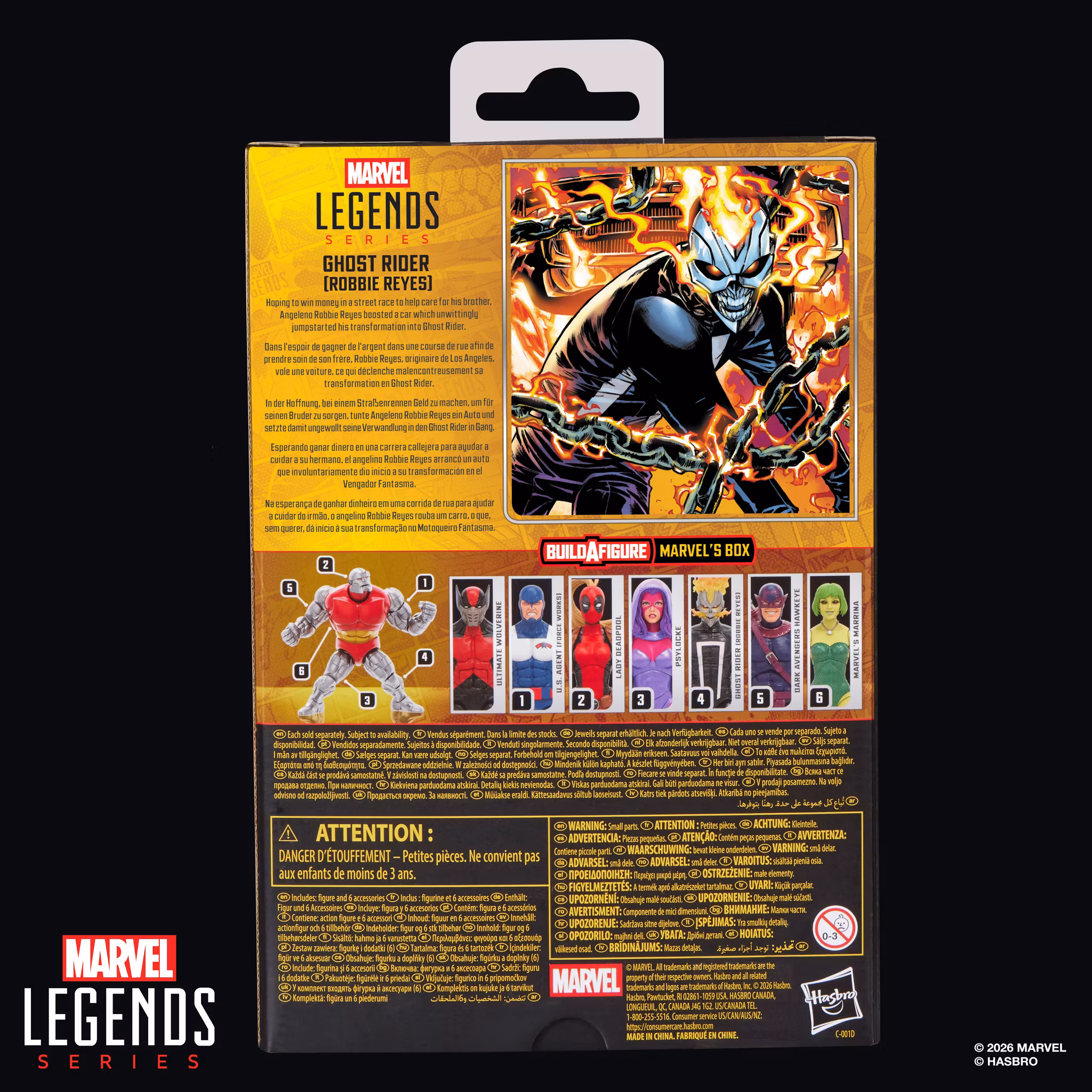 All-New Ghost Rider Marvel Legends Ghost Rider (Robbie Reyes) Action Figure (Marvel's Box BAF)