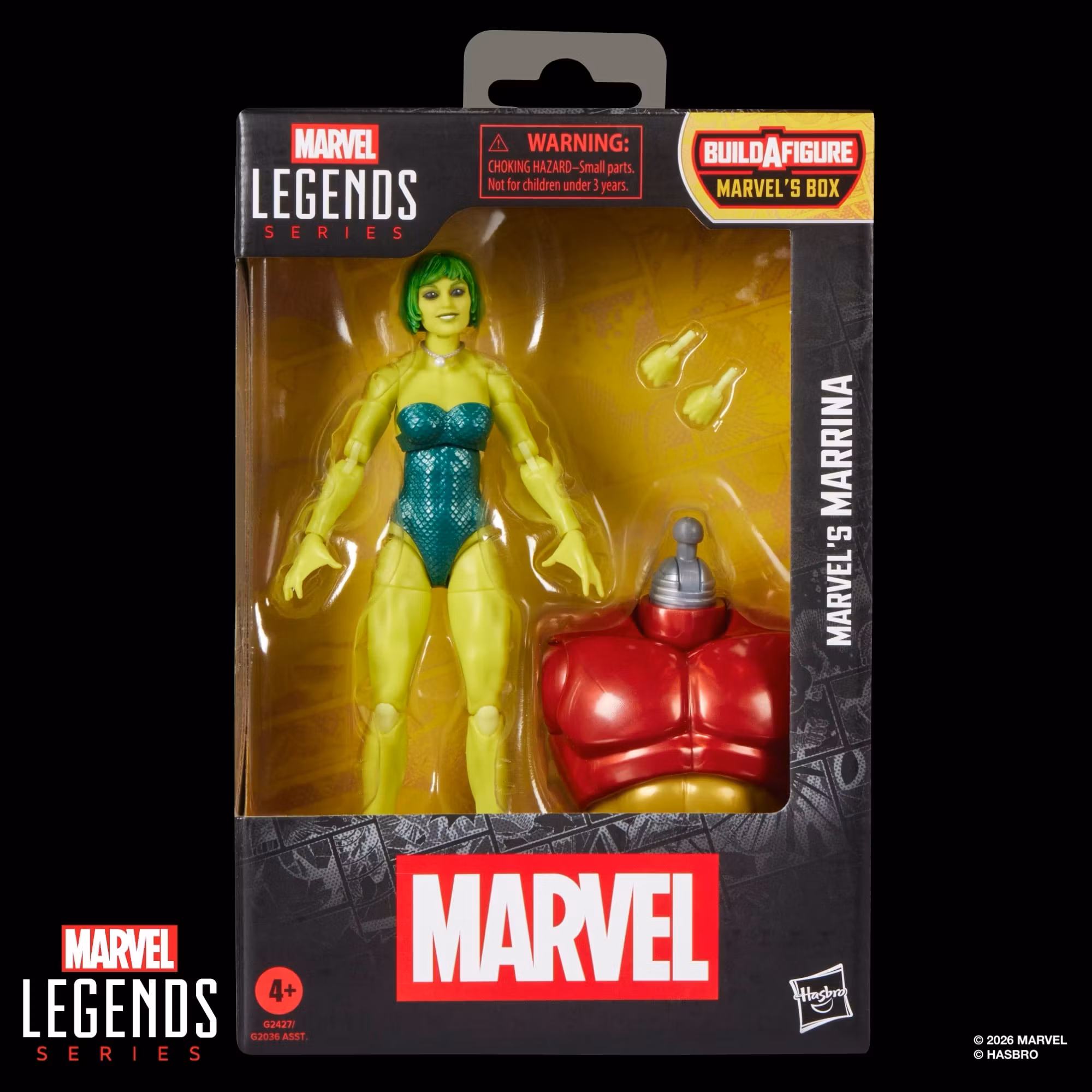 Alpha Flight Marvel Legends Marrina Action Figure (Marvel's Box BAF)
