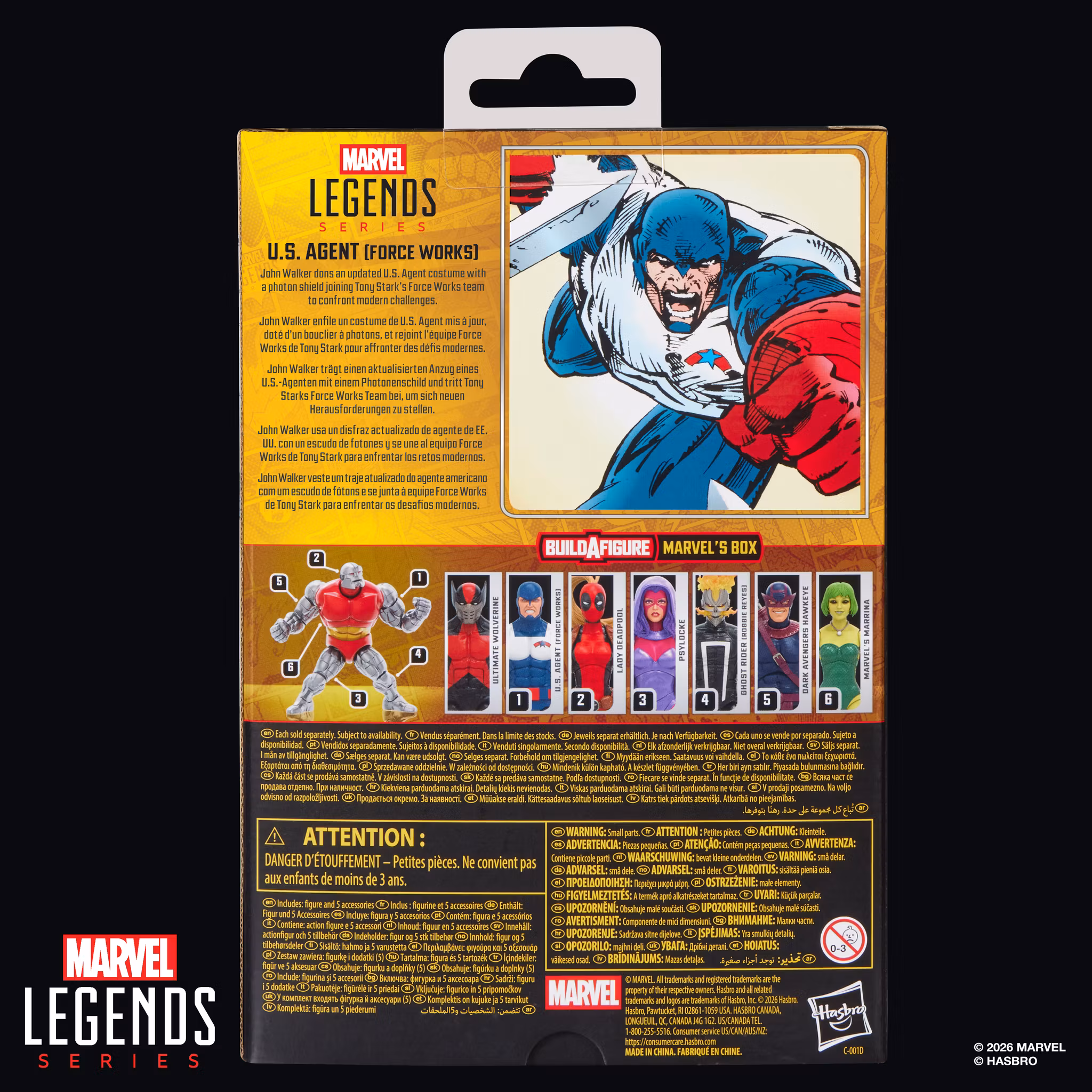 Marvel Legends U.S. Agent (Force Works) Action Figure (Marvel's Box BAF)