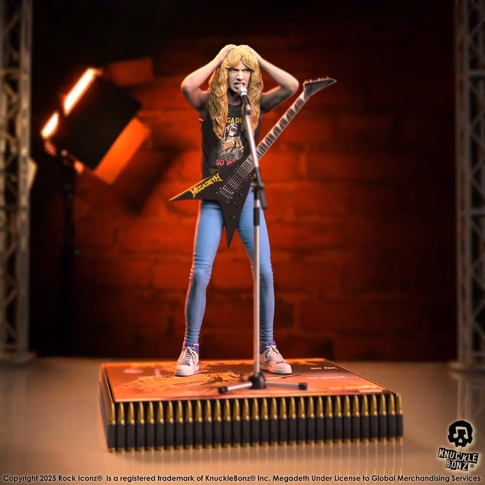 Megadeth Rock Iconz Statue Dave Mustaine II 1/9 Scale Figure