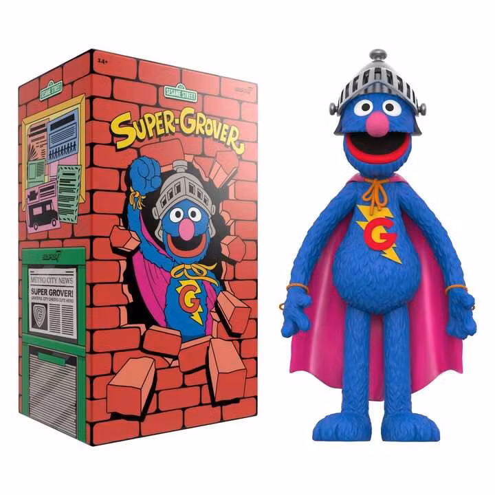 Sesame Street Supersize Vinyl Figure Super Grover