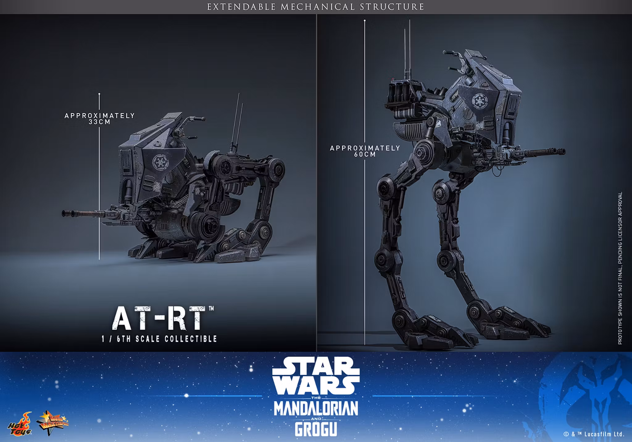 Star Wars: The Mandalorian & Grogu MMS874 AT-RT 1/6th Scale Vehicle Accessory