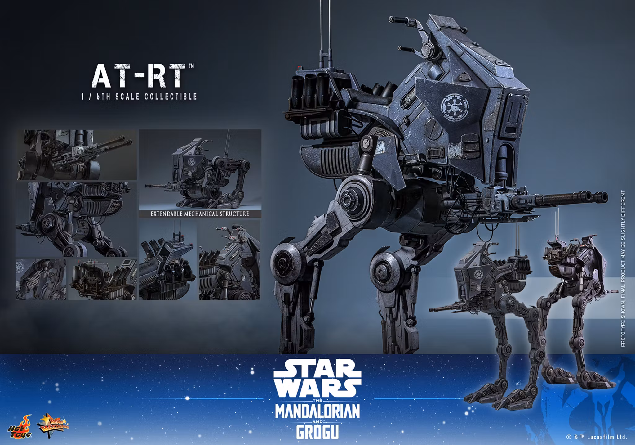 Star Wars: The Mandalorian & Grogu MMS874 AT-RT 1/6th Scale Vehicle Accessory