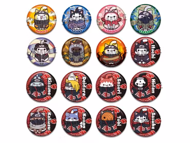 Naruto: Shippuden Nyaruto! Mega Cat Project Collection 2 Box of 16 Can Badges