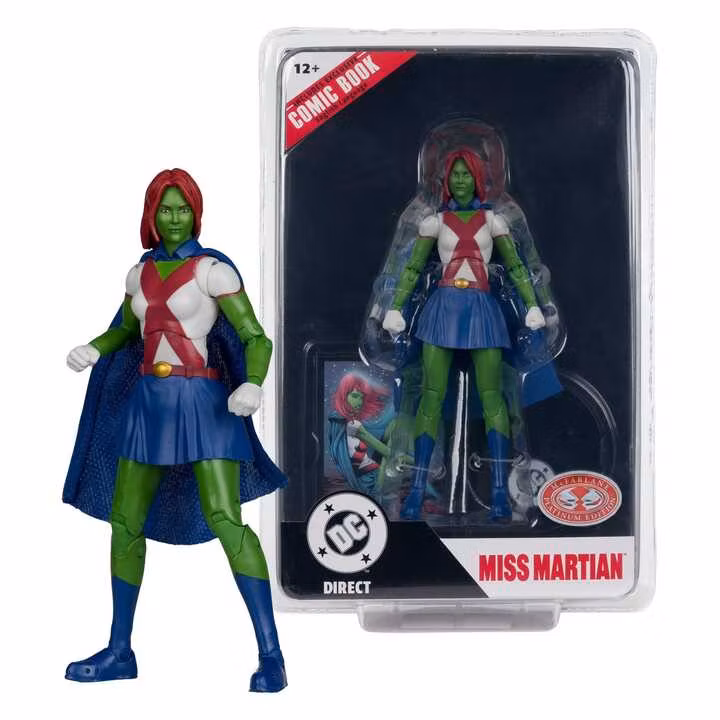 DC Direct Page Punchers Action Figure Miss Martian (Teen Titans #41) (Red Platinum Edition)