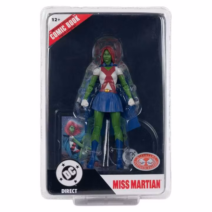 DC Direct Page Punchers Action Figure Miss Martian (Teen Titans #41) (Red Platinum Edition)