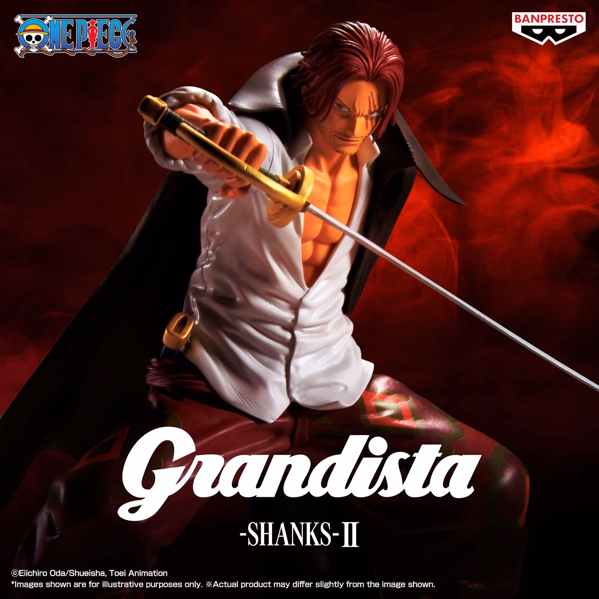 One Piece Grandista Shanks II Figure