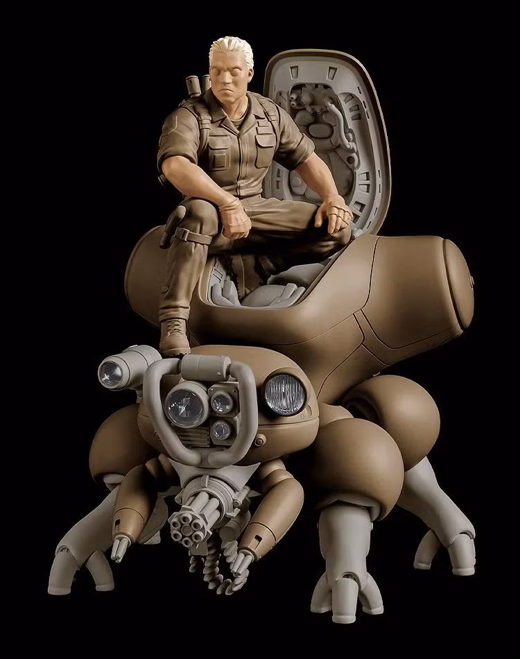 Ghost in the Shell PLAMAX MF-95 minimum factory Batou with Fuchikoma (Manga Ver.) 1/20 Scale Model Kit