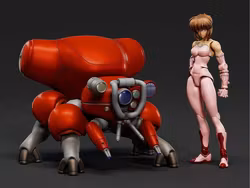 Ghost in the Shell PLAMAX MF-94 minimum factory Motoko Kusanagi with Fuchikoma (Manga Ver.) 1/20 Scale Model Kit