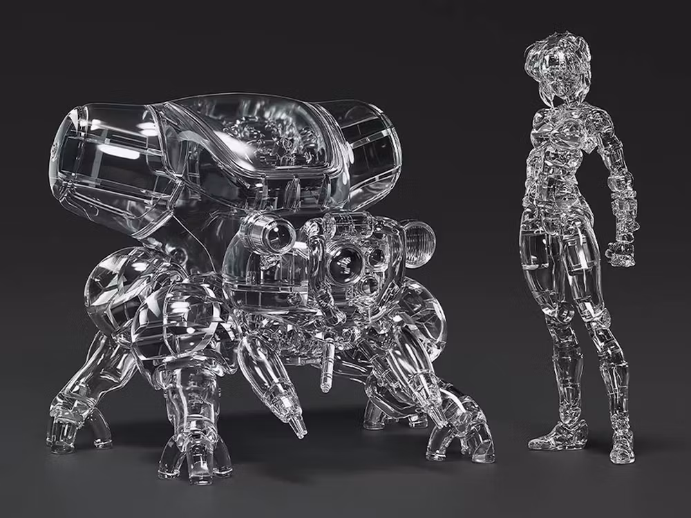 Ghost in the Shell PLAMAX MF-96 minimum factory Motoko Kusanagi with Fuchikoma (Manga Thermoptic Camouflage Ver.) 1/20 Scale Model Kit