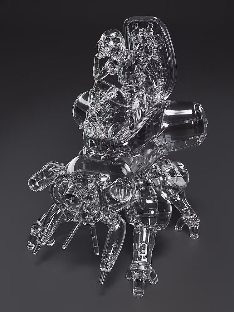 Ghost in the Shell PLAMAX MF-96 minimum factory Motoko Kusanagi with Fuchikoma (Manga Thermoptic Camouflage Ver.) 1/20 Scale Model Kit